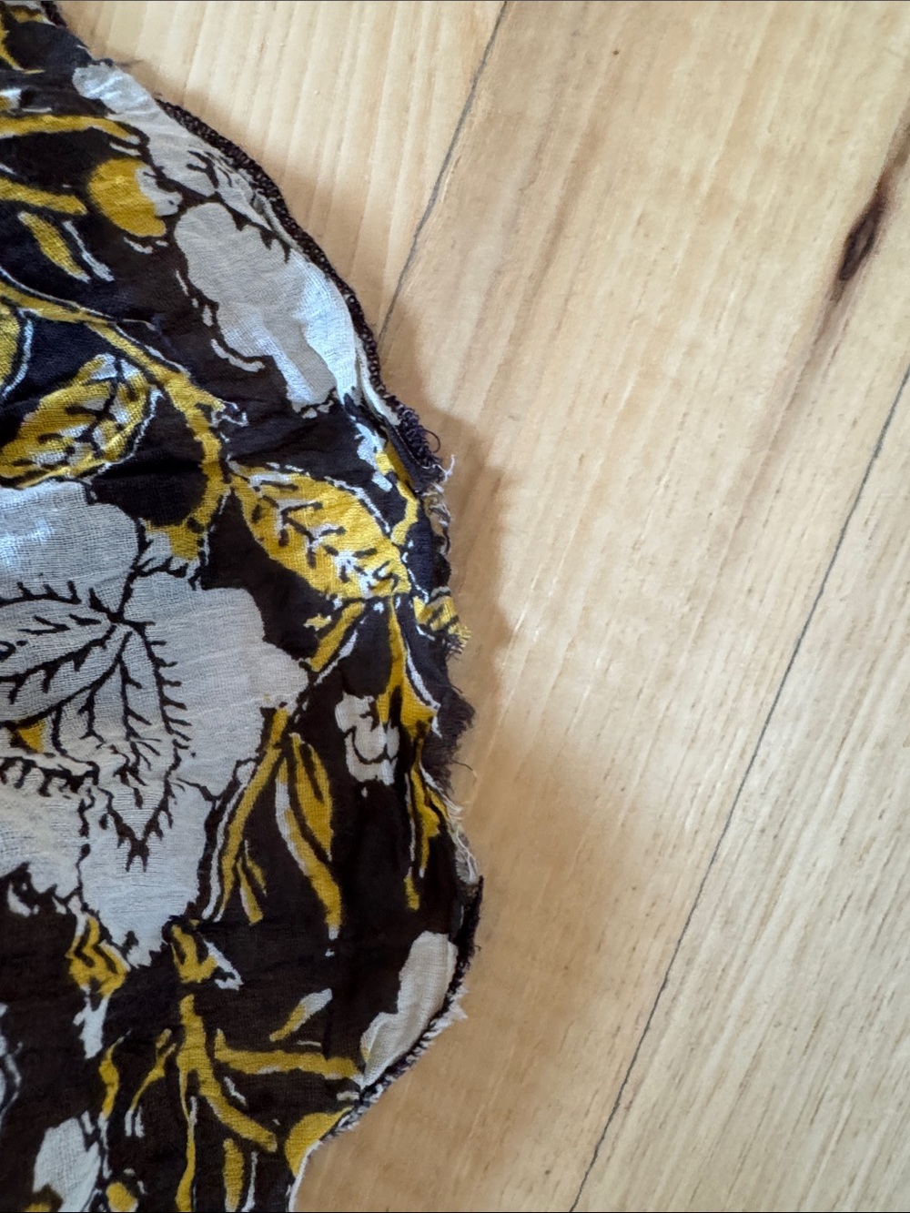 Natural life broomstick crinkle floral 100% cotton skirt in a bag cotton S/M - Picture 6 of 6